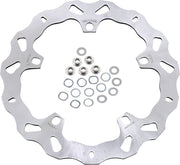 Galfer Brake Rotors Brake Rotor Kit Silver Front One Piece (Fixed) 420 High-Carbon Stainless Steel #DF707W