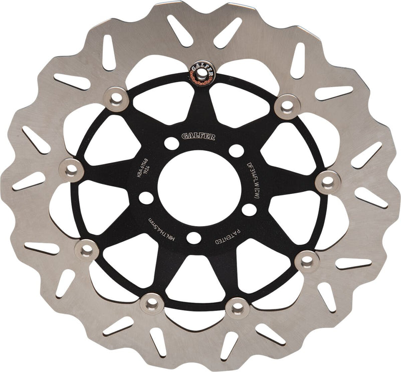 Galfer Brake Rotor for 1989-2009 SUZUKI Wave® Front Two Piece (Semi-Floating) Stainless Steel #DF314CW