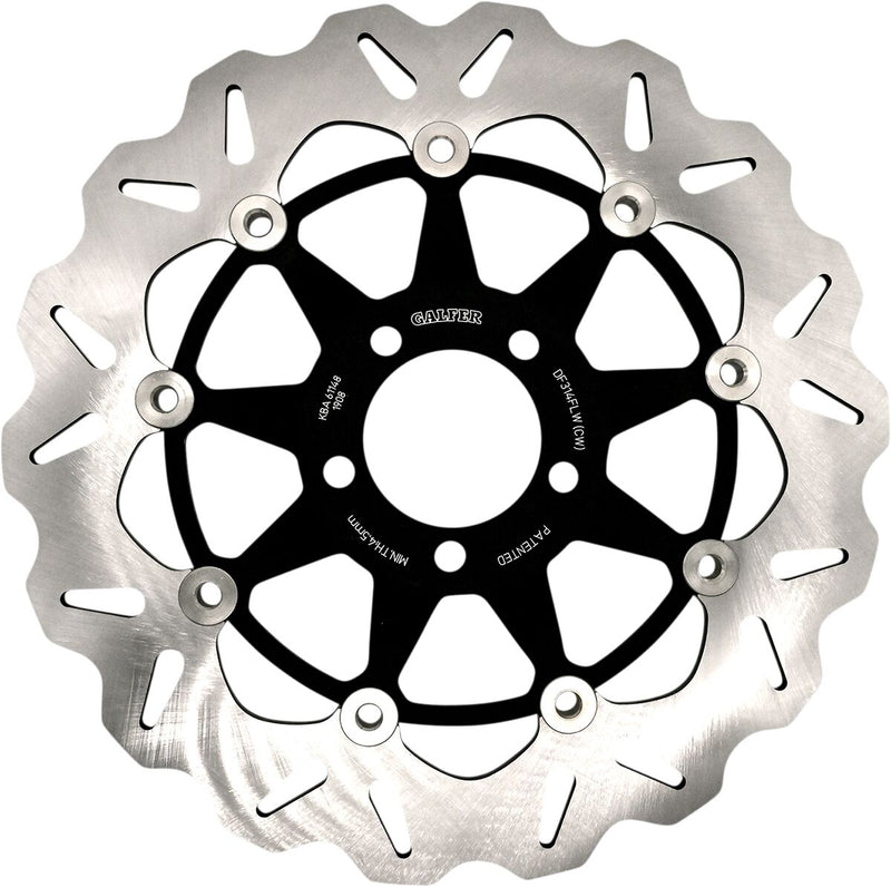 Galfer Brake Rotor for 1989-2009 SUZUKI Wave® Front Two Piece (Semi-Floating) Stainless Steel #DF314CW
