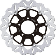 Galfer Brake Rotors for 2000-2006 TRIUMPH Wave® Black Silver Full-Floating Front Two Piece (Floating) Aluminium Stainless Steel #DF877CW