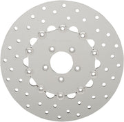 Drag Specialties Polished Stainless Steel Drilled Brake Rotor Fits Harley-Davidson Dyna Models 2006-2010