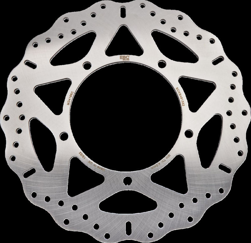 EBC Brake Rotor for 1978-1982, 1984, 2013-2017, 2019-2024 KAWASAKI Wave® Silver Front One Piece (Fixed) Stainless Steel #MD4166C