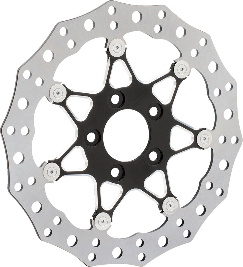 Arlen Ness Two-piece Floating Brake Rotor - 420 High-Carbon Stainless Steel /  Aluminum, Each, Procross for Harley-Davidson Dyna for Harley-Davidson Touring, Softail & Dyna 2006-20