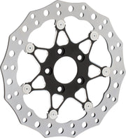 Arlen Ness Black Front 11.8 in. Procross Two-Piece Floating Brake Rotor for Various Various Harley-Davidson Motorcycles (See Fitment List)