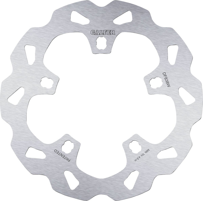Galfer Brake Rotors for 2014-2023 Harley-Davidson Silver Front Semi-Floating 420 High-Carbon Stainless Steel #DF838W