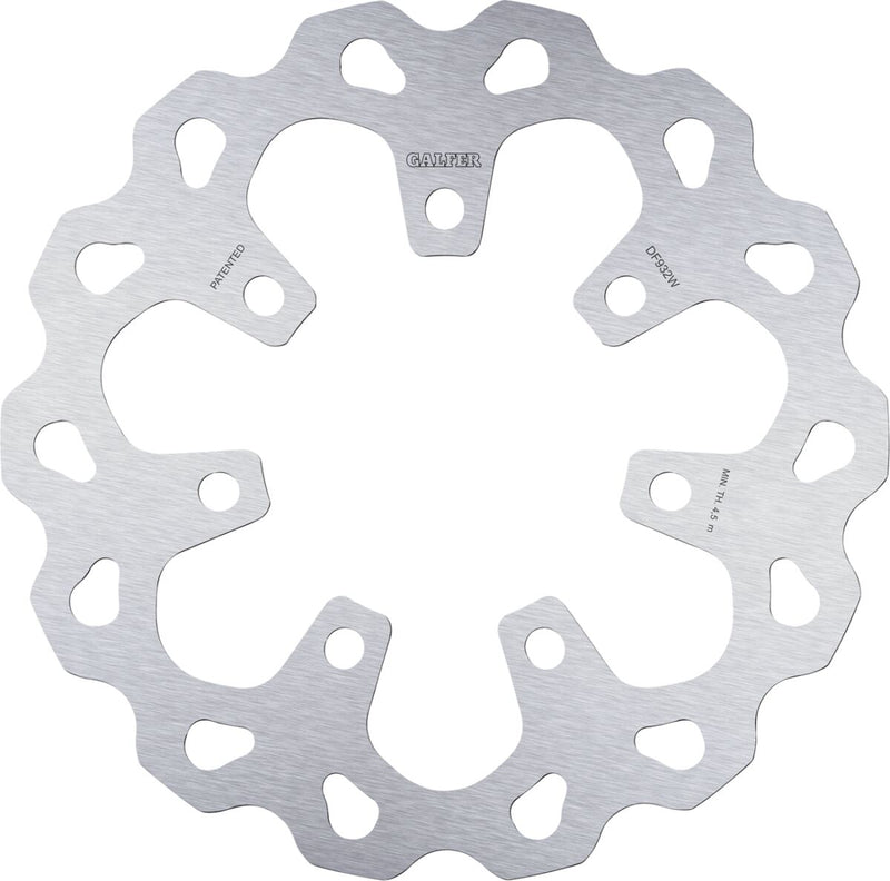 Galfer Brake Rotors for 2012-2013, 2017-2018, 2020-2023 Harley-Davidson Silver Front Semi-Floating 420 High-Carbon Stainless Steel #DF932W