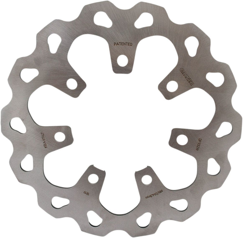 Galfer Brake Rotors for 2012-2013, 2017-2018, 2020-2023 Harley-Davidson Silver Front Semi-Floating 420 High-Carbon Stainless Steel #DF932W