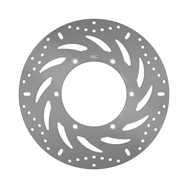 EBC Round Fixed Brake Rotor for 2004-2009 HONDA VTX 1300 Silver Stainless Steel Solid-Mount Front One Piece (Fixed) #MD1182RS