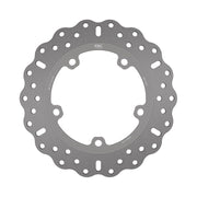 EBC Contour Fixed Brake Rotor for 2014-2020 HONDA Wave® Silver Stainless Steel Solid-Mount Rear One Piece (Fixed) High-Carbon Stainless Steel