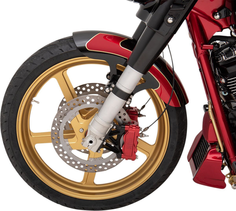 Performance Machine Two-piece Brake Rotor - Stainless Steel, Each - Gold for Harley-Davidson Touring, Sportster & Trike 2008-2024