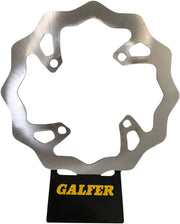 Galfer Brake Rotor for 2019-2020 KAWASAKI Raw Rear Solid-Mount 420 High-Carbon Stainless Steel #DF149W