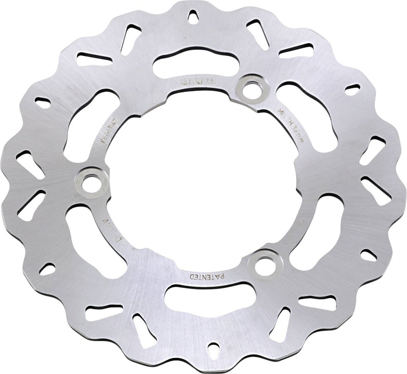 Galfer Brake Rotor for 2008-2012, 2015-2016, 2019-2026 KAWASAKI Rear One Piece (Fixed) Stainless Steel #DF204W