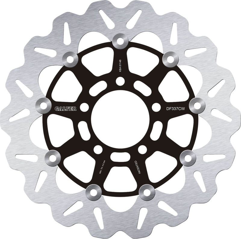 Galfer Brake Rotor for 2002-2011 SUZUKI Front Two Piece (Floating) Stainless Steel #DF337CW