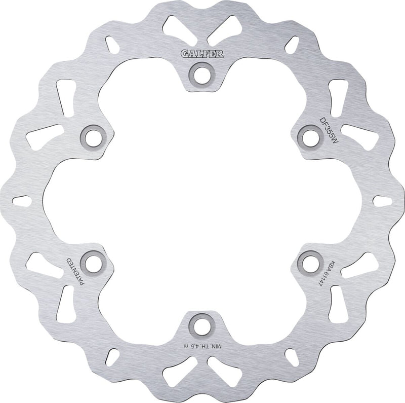 Galfer Brake Rotor for 2008-2012, 2014-2020 SUZUKI GSX 1300 Rear One Piece (Fixed) Stainless Steel #DF355W