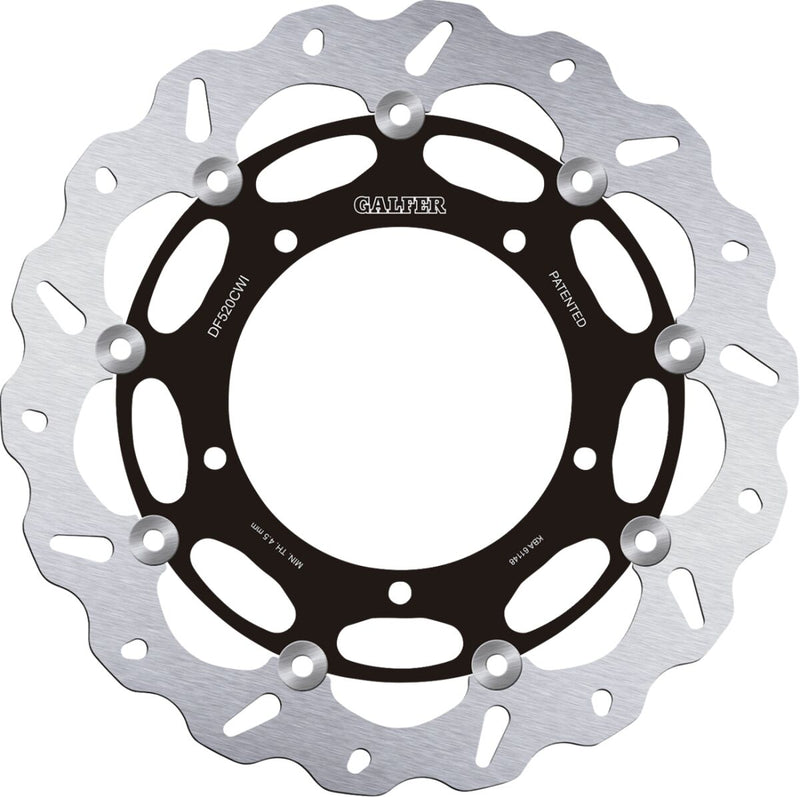 Galfer Brake Rotor for 2007-2024 YAMAHA Front Left Two Piece (Floating) Stainless Steel #DF520CWI