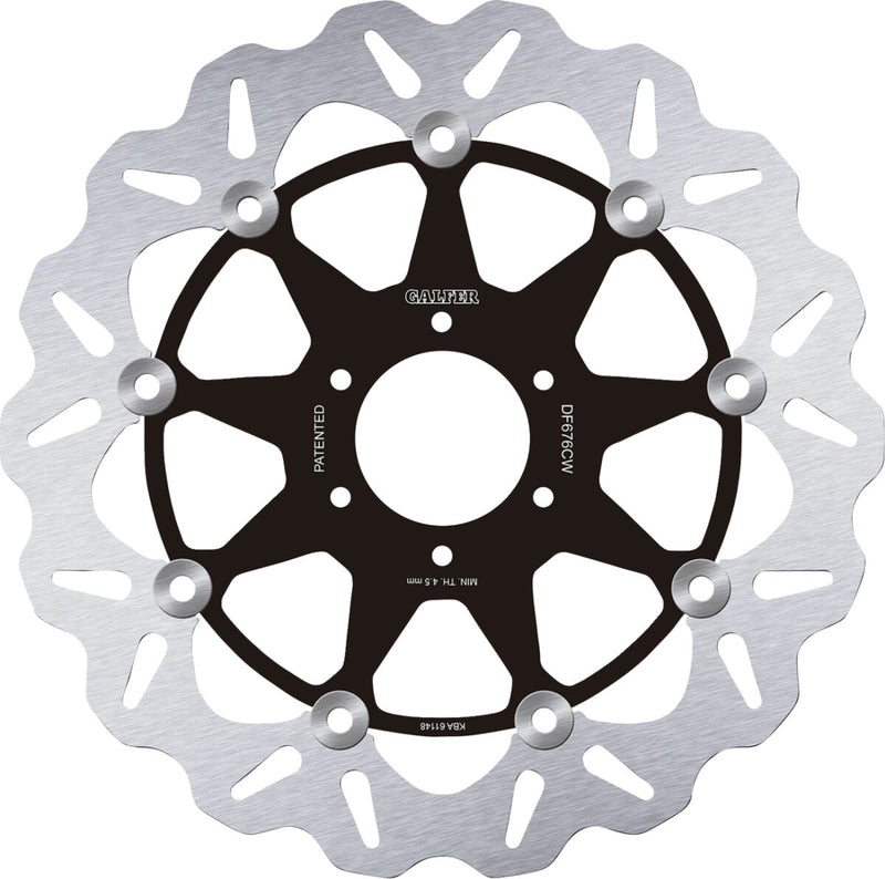 Galfer Brake Rotor for 1992, 1997-2016 HONDA Front Two Piece (Floating) Stainless Steel #DF676CW