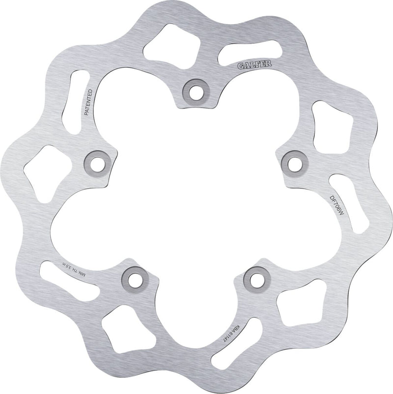 Galfer Brake Rotor for 2003-2008 DUCATI Rear One Piece (Fixed) Stainless Steel #DF706W