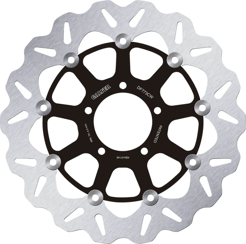 Galfer Brake Rotor for 2007-2012 DUCATI HYPERMOTARD Front Two Piece (Floating) Stainless Steel #DF773CW
