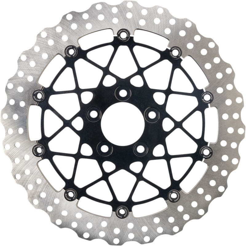 Two-Piece Brake Rotor Dyna,
Softail,
Revolution,
Sportster,
Touring,
Trike