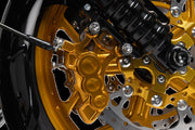 Arlen Ness Gold Anodised 14" Billet Big Brake Full Floating Right Rotor Kit for 2014-2025 Harley-Davidson Touring Motorcycles