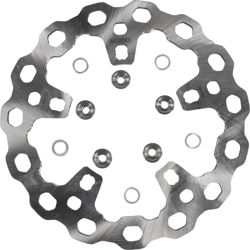 Galfer Cubiq™ Brake Rotor for 2014-2023 Harley-Davidson Chrome Front Full-Floating