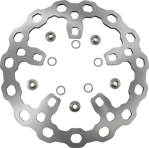 Galfer Oversize Cubiq™ Brake Rotor for 2014-2023 Harley-Davidson Chrome Front Two Piece (Semi-Floating)