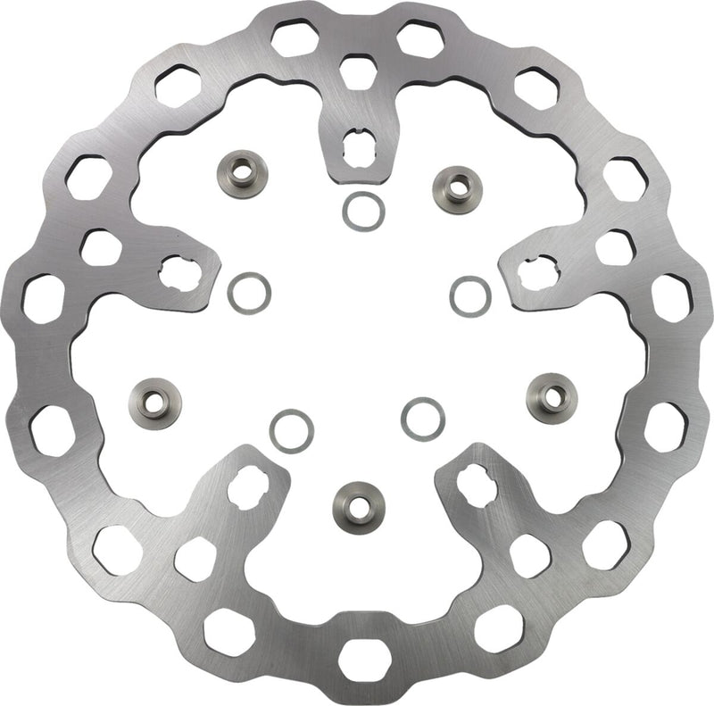 Galfer Oversize Cubiq™ Brake Rotor for 2014-2023 Harley-Davidson Chrome Front Two Piece (Semi-Floating) #DF838QS