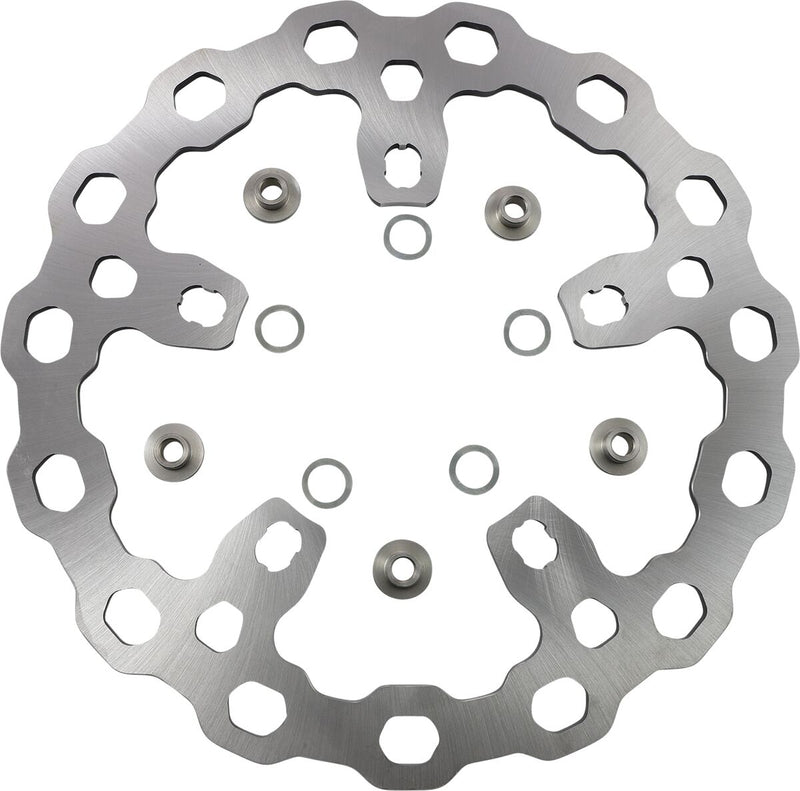 Galfer Oversize Cubiq™ Brake Rotor for 2014-2023 Harley-Davidson Chrome Front Two Piece (Semi-Floating) Each