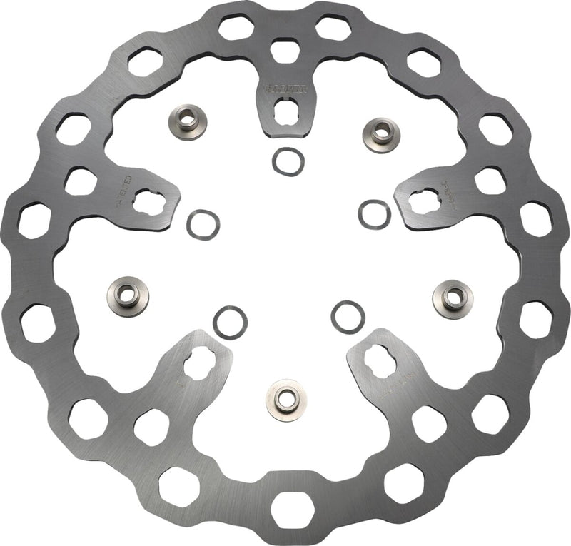 Galfer Oversize Cubiq™ Brake Rotor for 2011-2023 Harley-Davidson Chrome Front Two Piece (Semi-Floating) #DF838QSX