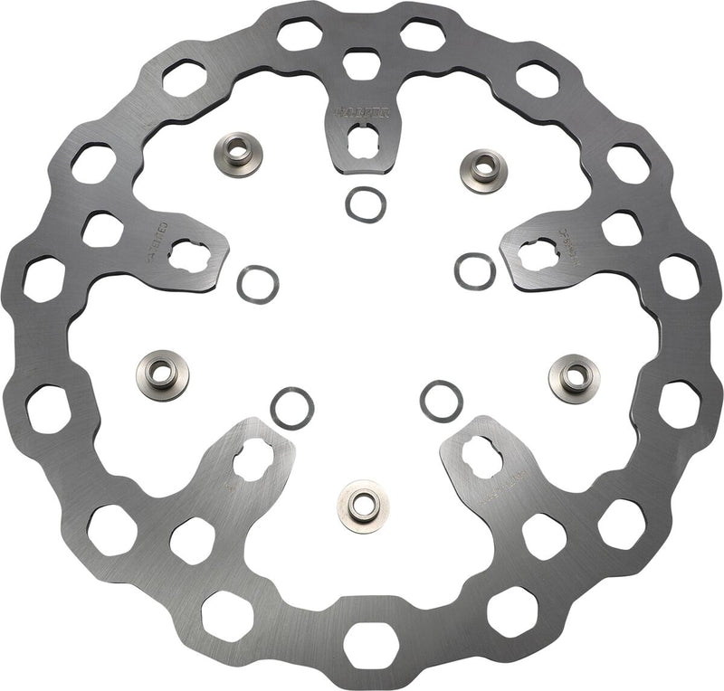 Galfer Oversize Cubiq™ Brake Rotor for 2011-2023 Harley-Davidson Chrome Front Two Piece (Semi-Floating) #DF838QSX