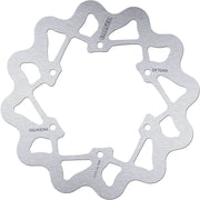 Galfer Wave® Brake Rotor Silver Stainless Steel Solid-Mount Rear One Piece (Fixed) #DF704W