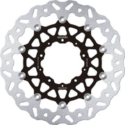 Galfer Brake Rotors for 2018-2026 HONDA Wave® Black Silver Full-Floating Front Two Piece (Floating) Aluminium Stainless Steel #DF133CW