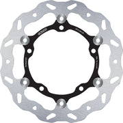 Galfer Brake Rotor for 2017-2026 KAWASAKI Wave® Black Silver Full-Floating Front Two Piece (Floating) Stainless Steel #DF215FLW