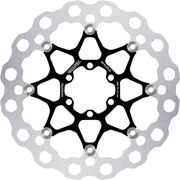 Galfer Brake Rotor Floating Cubiq Silver Stainless Steel Solid-Mount Front One Piece (Fixed) #DF472FLQ
