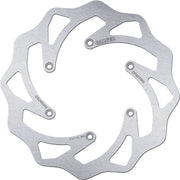 Galfer Wave® Brake Rotor Silver Stainless Steel Solid-Mount Rear One Piece (Fixed) #DF607WS