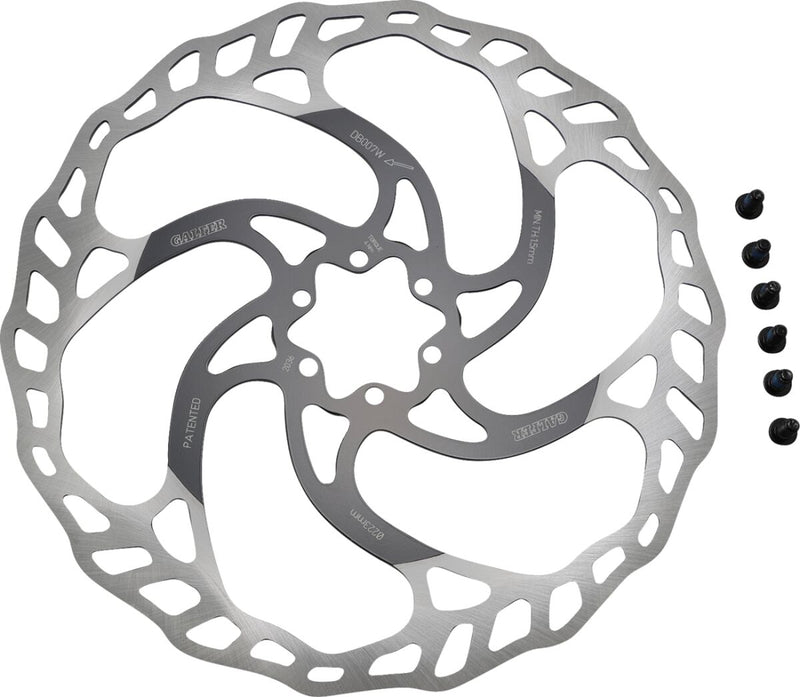 Galfer Fixed/Oversize Bicycle Brake Rotor Black Machined Oversized Stainless Steel #DB007W