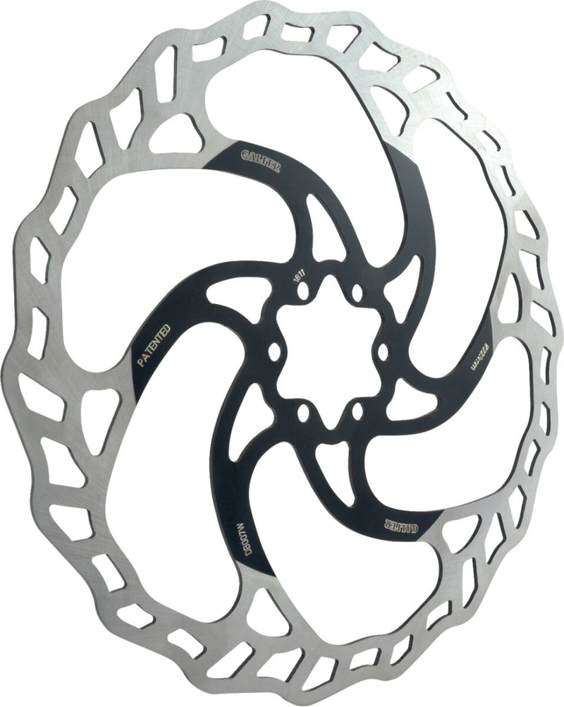 Galfer Fixed/Oversize Bicycle Brake Rotor Black Machined Oversized Stainless Steel #DB007W