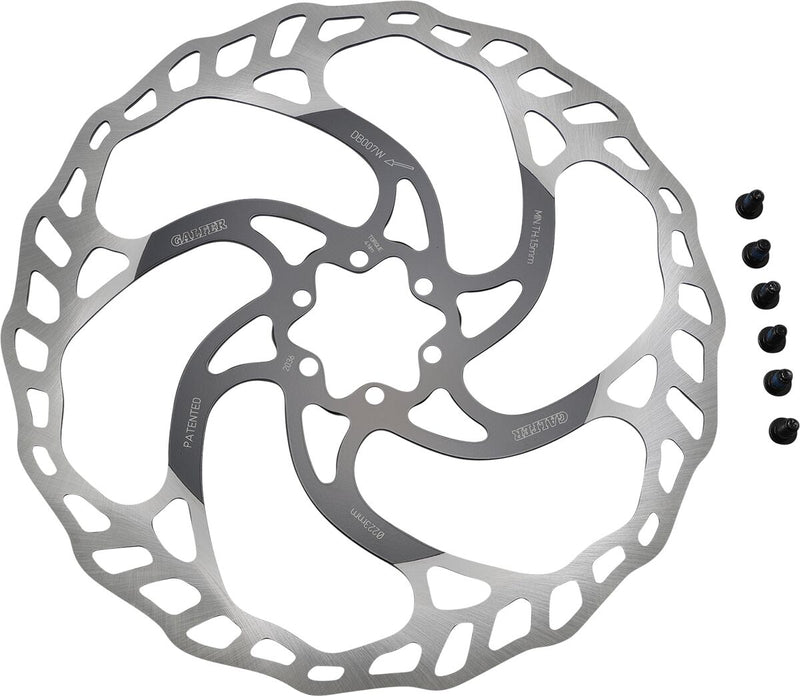 Galfer Fixed/Oversize Bicycle Brake Rotor Black Machined Oversized Stainless Steel #DB007W