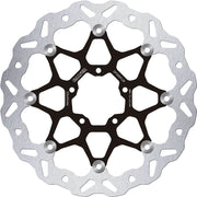 Galfer Wave® Brake Rotor for 2019-2026 ROYAL ENFIELD Black Silver Full-Floating Front Two Piece (Floating) Stainless Steel #DF550FLW