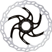 Galfer Fixed Disc Wave® Center-Lock Brake Rotor Black Silver Stainless Steel #DB004WCL