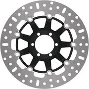 EBC X-Series Brake Rotor Round Black Silver Full-Floating Front Two Piece (Floating) Stainless Steel #MD890BLK
