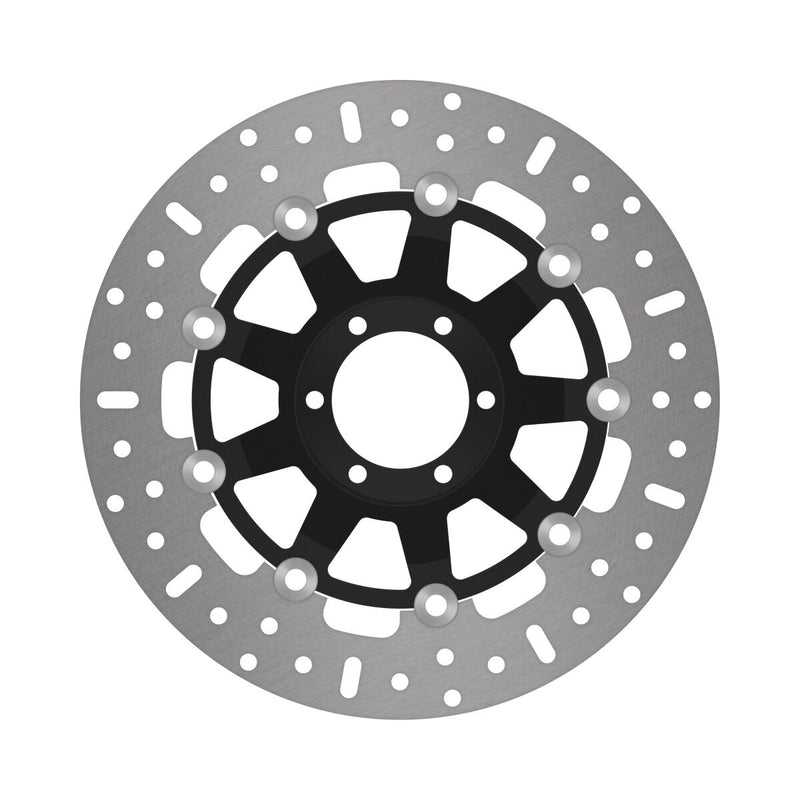 EBC X-Series Brake Rotor Round Black Silver Full-Floating Front Two Piece (Floating) Stainless Steel #MD890BLK