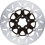 Galfer Brake Rotor Floating Round for 1986-1989, 1994-1999 Harley-Davidson Black Silver Full-Floating Front Two Piece (Floating) Aluminium Alloy St... #DF679FLV