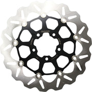 Galfer Wave® Brake Rotor for 2015-2024 INDIAN SCOUT Black Silver Full-Floating Front Two Piece (Floating) Stainless Steel #DF518FLW