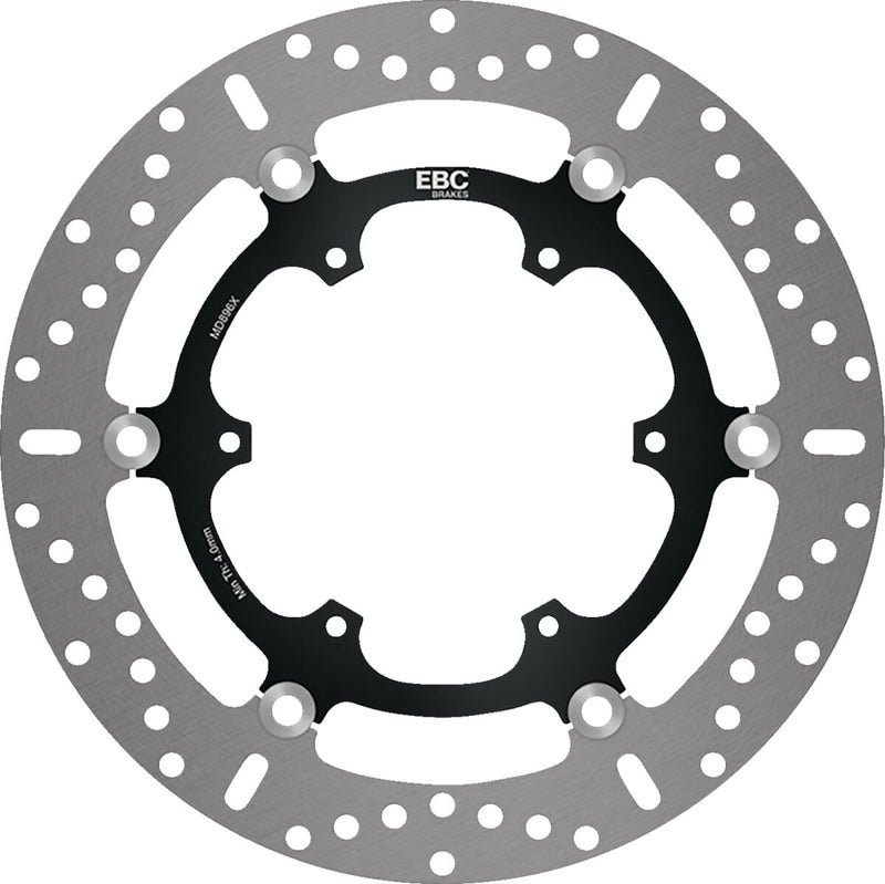EBC X-Series Brake Rotor X Series Black Silver Full-Floating Two Piece (Floating) Aluminium Alloy Stainless Steel #MD896X