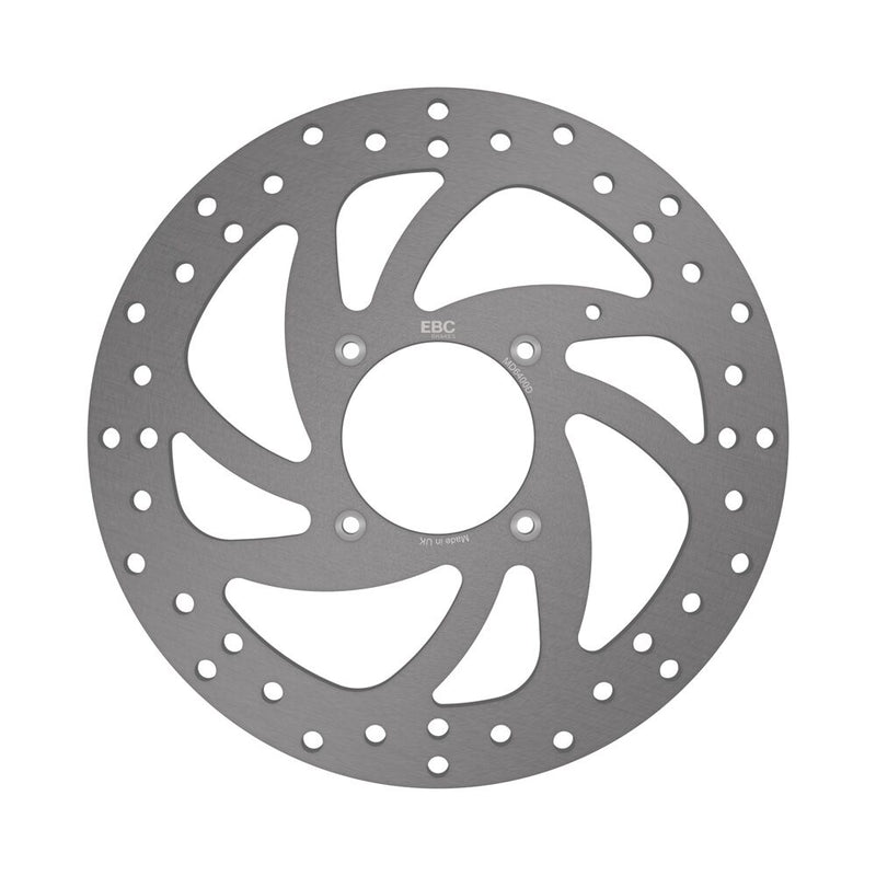 EBC D-Series Round Brake Rotor for 2012-2015, 2023-2024 AJP D Series Silver Solid-Mount One Piece (Fixed) High-Carbon Stainless Steel #MD6400D