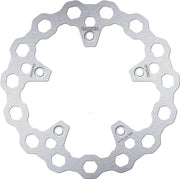 Galfer Cubiq Brake Rotor for 2012-2024 YAMAHA Silver Solid-Mount Rear One Piece (Fixed) High-Carbon Stainless Steel #DF528Q