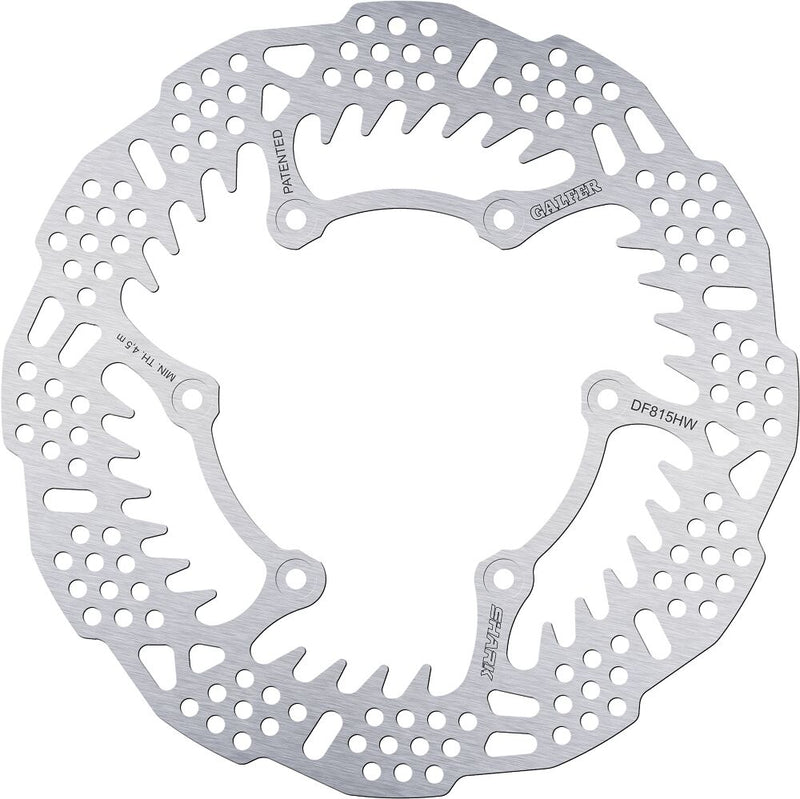 Galfer BRAKE ROTOR SHARK FIXED for 2013-2026 BETA Silver Solid-Mount Rear One Piece (Fixed) Stainless Steel #DF815HW