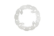 Galfer BRAKE ROTOR SHARK FIXED Silver Solid-Mount Rear One Piece (Fixed) Stainless Steel #DF069HW