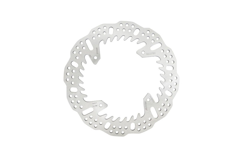 Galfer BRAKE ROTOR SHARK FIXED Silver Solid-Mount Rear One Piece (Fixed) Stainless Steel #DF069HW